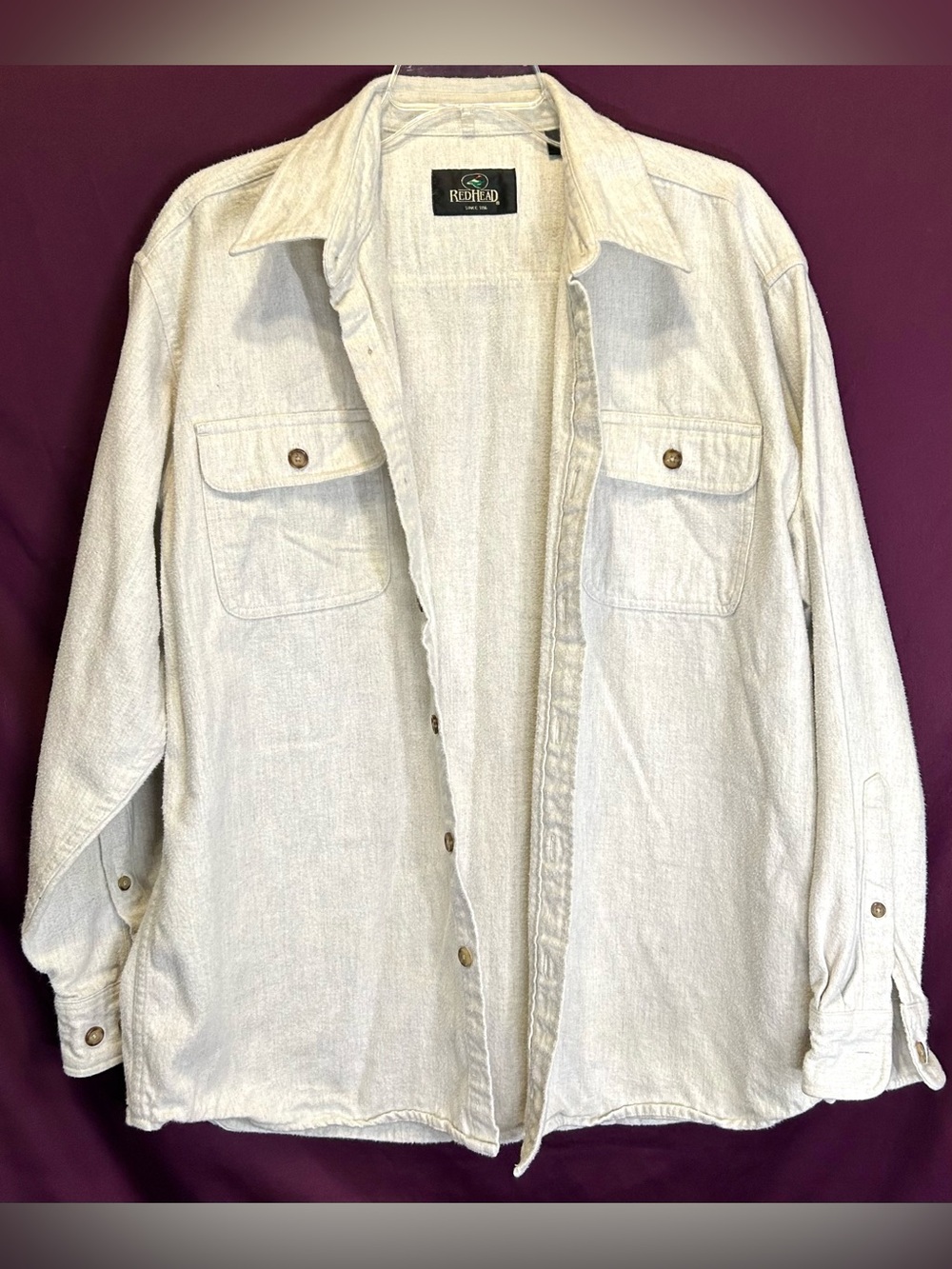 RedHead White/Tan Logo Canvas Shirt Jacket